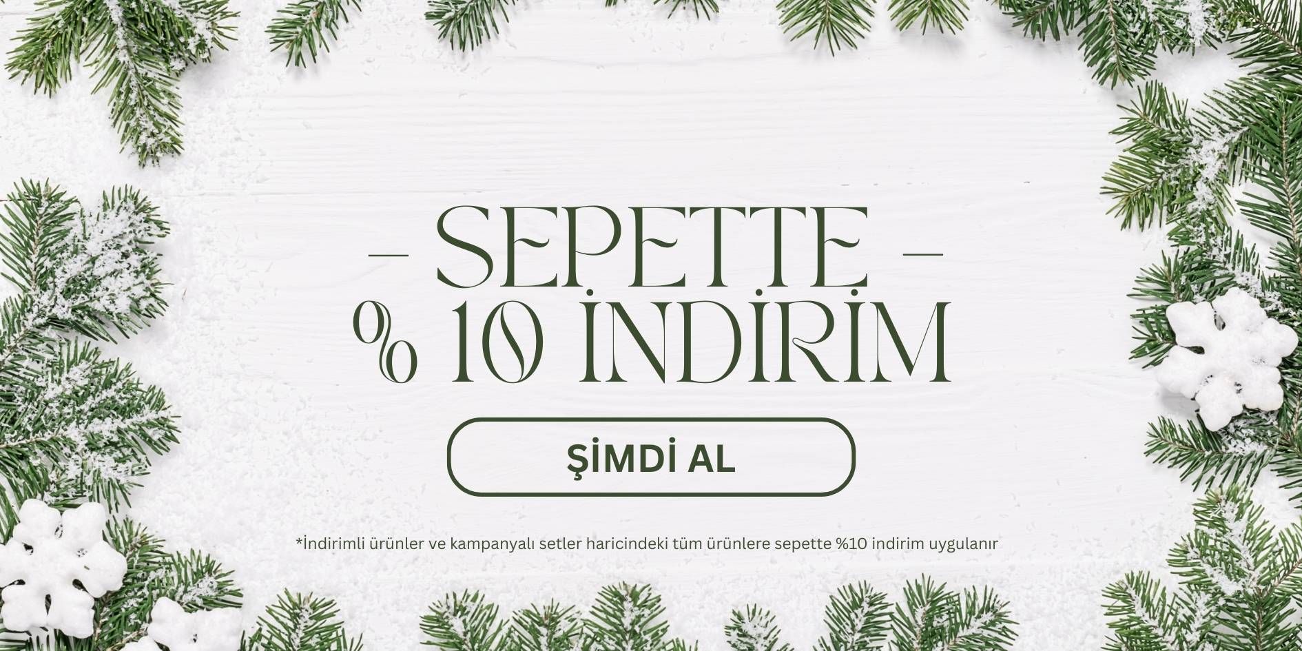 Sepet yüzde 10 indirim