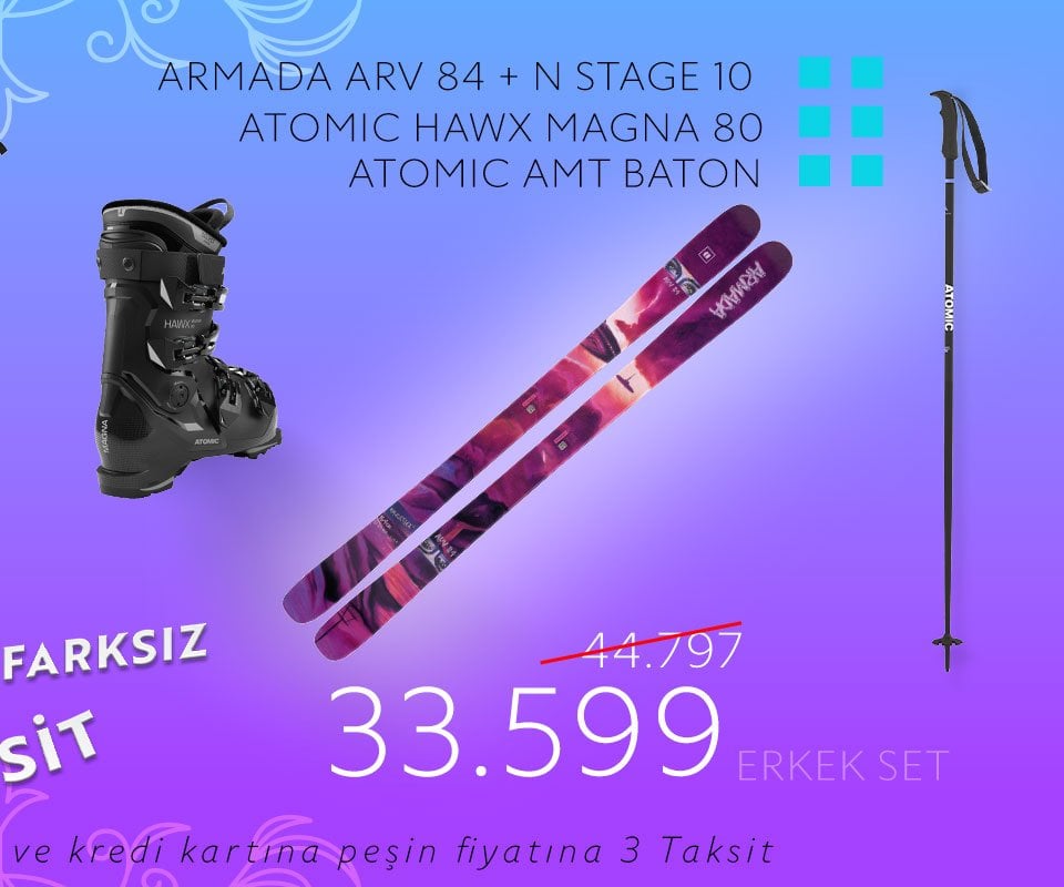 Kampanyalı erkek kayak seti Armada