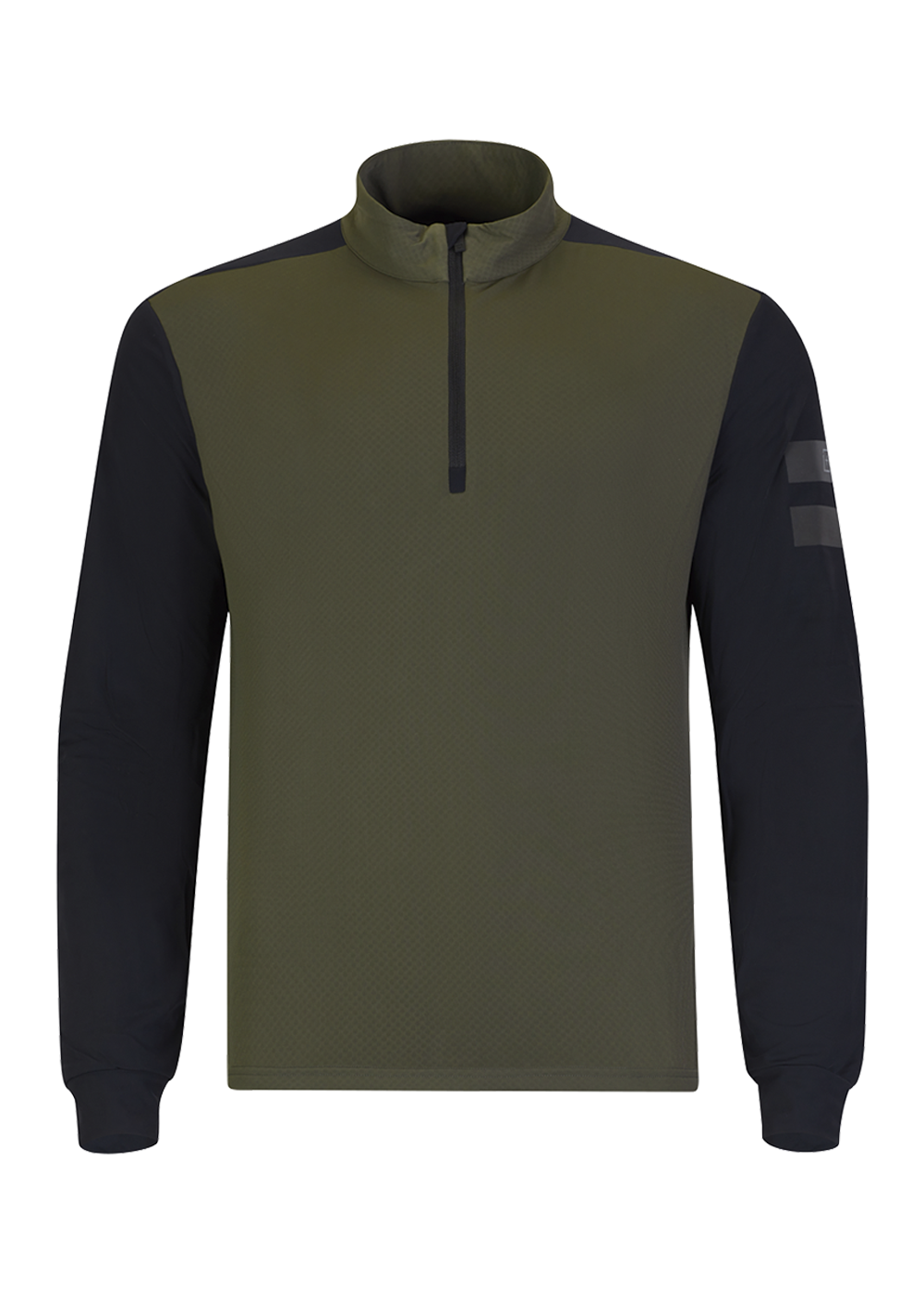 Onemore 671 - Microfleece T-Neck Half Zip Printed