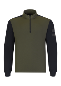 Onemore 671 - Microfleece T-Neck Half Zip Printed