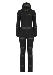 Onemore Tulum 441 - Softshell One Piece Ski Suit Black/Black/Champagne