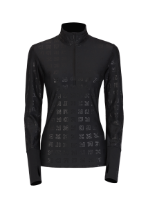 Onemore 631 - Turtleneck With Half Zip Printed