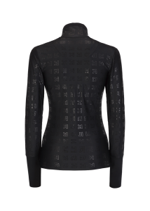 Onemore 631 - Turtleneck With Half Zip Printed