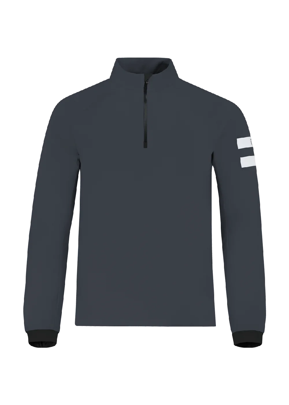Onemore 631 - Turtleneck With Half Zip Grigio/Black/White