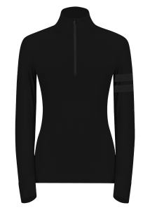 Onemore 631 - Turtleneck With Half Zip Black/Black/Black