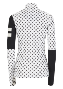 Onemore 681 -T-Neck With Half Zip Printed Logob./Black/White