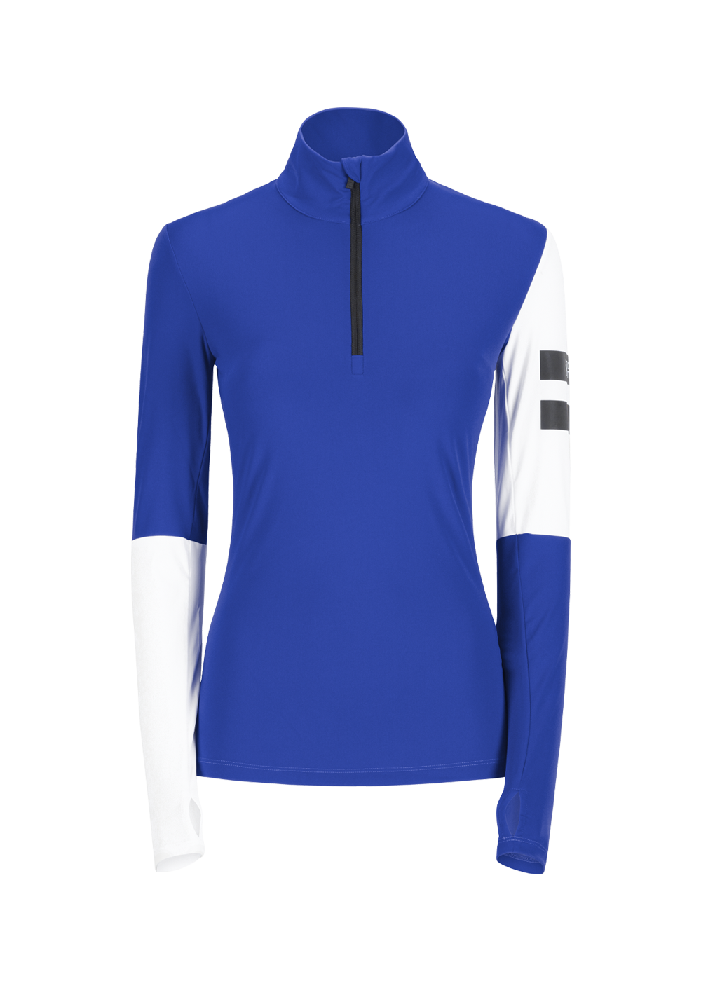 Onemore 681 -T-Neck With Half Zip Oltremare/White/Black