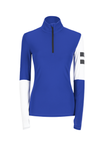 Onemore 681 -T-Neck With Half Zip Oltremare/White/Black