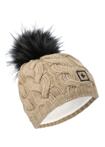 Onemore Bere 501 - Beanie With Eco-Fur Mosaico/Mosaico/White