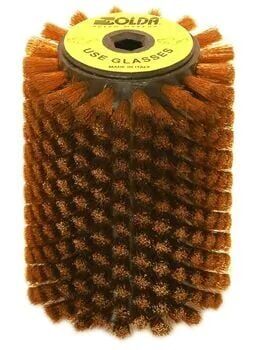 Solda Metal Fırça Brass Wire Roto Brush  Mm120