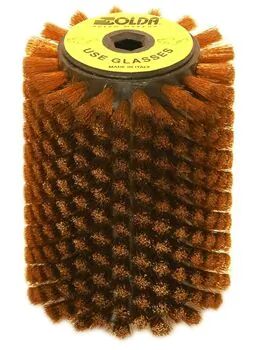 Solda Metal Fırça Brass Wire Roto Brush 120Mm